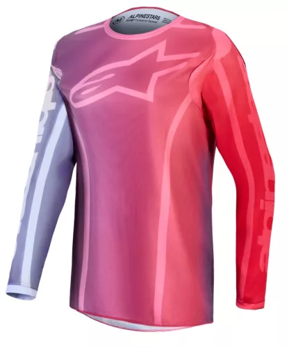 Tricou Cross dama Alpinestars Stella Fluid Kepler mov/rosu