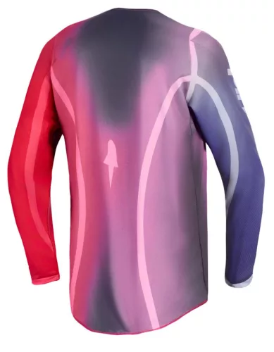 Tricou Cross dama Alpinestars Stella Fluid Kepler mov/rosu