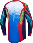Tricou Cross copii Alpinestars Fluid Drag albastru/bleumarin/rosu