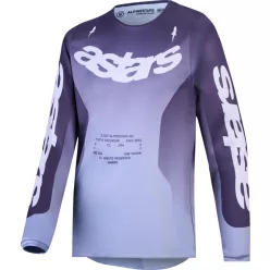 Tricou Cross copii Alpinestars Fluid Amber gri/mov/alb