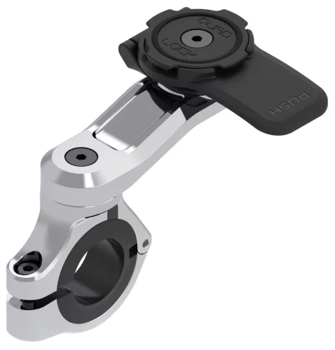 Suport telefon Quad Lock Pro Chrome pentru ghidonul motocicletei