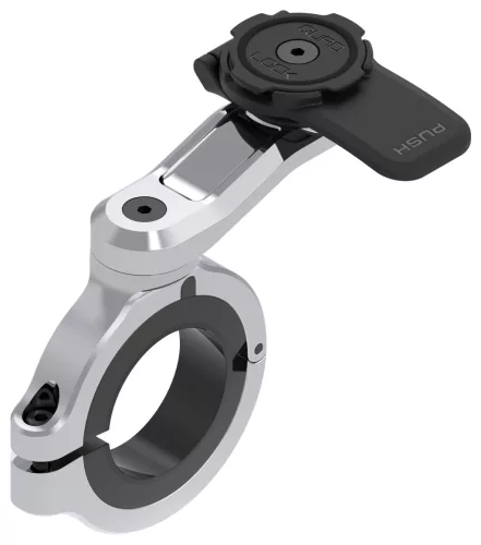 Suport telefon Quad Lock Pro Chrome Large pentru ghidonul motocicletei