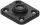 Bază Quad Lock 360 - placă plată cu 4 găuri
