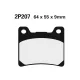 Plăcuțe frână Nissin semi-metalice spate 2P-207NS