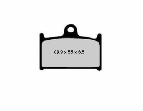 Plăcuțe frână Nissin semi-metalice 2P-208NS