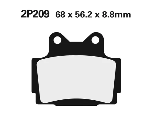 Plăcuțe frână Nissin semi-metalice spate 2P-209NS