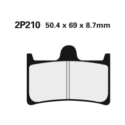 Plăcuțe frână Nissin sinterizate față 2P-210ST