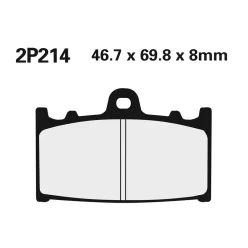 Plăcuțe frână Nissin semi-metalice față 2P-214NS