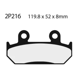 Plăcuțe frână Nissin semi-metalice față 2P-216NS