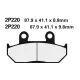 Plăcuțe frână Nissin semi-metalice față 2P-220NS