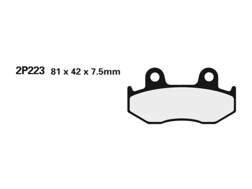Plăcuțe frână Nissin sinterizate MX 2P-223STMX