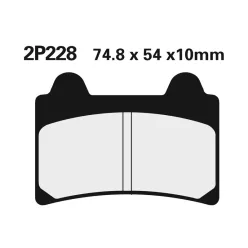 Plăcuțe frână Nissin semi-metalice față 2P-228NS