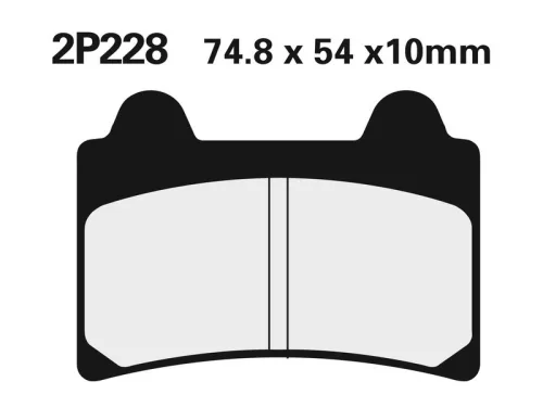 Plăcuțe frână Nissin semi-metalice față 2P-228NS