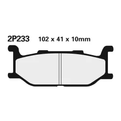 Plăcuțe frână Nissin semi-metalice față 2P-233NS