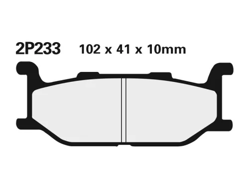 Plăcuțe frână Nissin semi-metalice față 2P-233NS