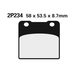 Plăcuțe frână Nissin semi-metalice față 2P-234NS