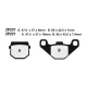 Plăcuțe frână Nissin semi-metalice off-road spate 2P-237GS