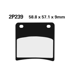 Plăcuțe frână Nissin semi-metalice față 2P-239NS
