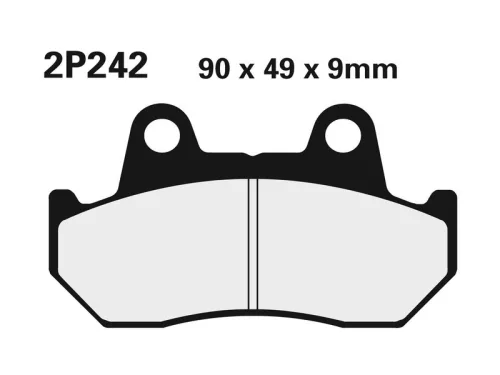 Plăcuțe frână Nissin semi-metalice față 2P-242NS