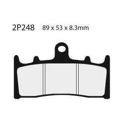 Plăcuțe frână Nissin semi-metalice față 2P-248NS