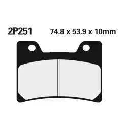 Plăcuțe frână Nissin sinterizate față 2P-251ST
