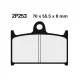 Plăcuțe frână Nissin semi-metalice față 2P-253NS