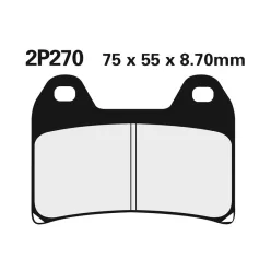 Plăcuțe frână Nissin semi-metalice față 2P-270NS