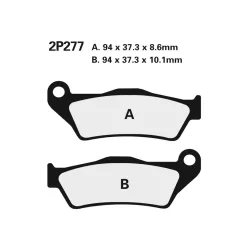 Plăcuțe frână Nissin semi-metalice spate 2P-277NS