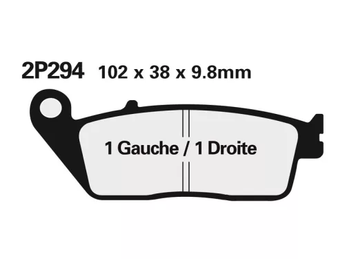 Plăcuțe frână Nissin semi-metalice spate 2P-281NS