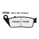 Plăcuțe frână Nissin sinterizate spate 2P-281ST