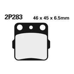 Plăcuțe frână Nissin sinterizate 2P-283ST