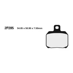 Plăcuțe frână Nissin sinterizate spate 2P-285ST