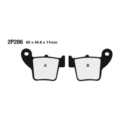 Plăcuțe frână Nissin sinterizate MX spate 2P-286ST-MX