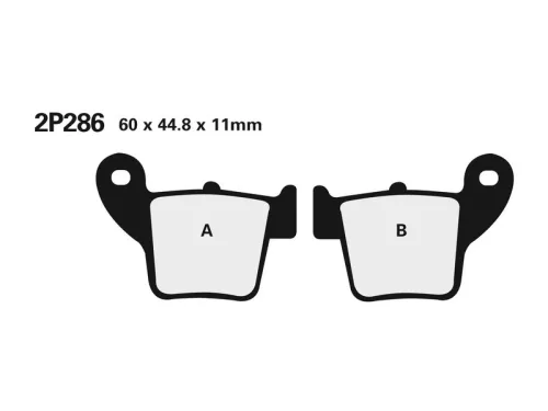 Plăcuțe frână Nissin sinterizate MX spate 2P-286ST-MX