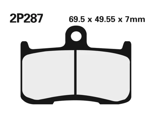 Plăcuțe frână Nissin sinterizate față 2P-287ST