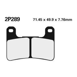 Plăcuțe frână Nissin sinterizate față 2P-289ST