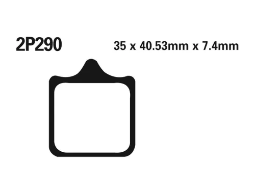 Plăcuțe frână Nissin sinterizate față 2P-290ST