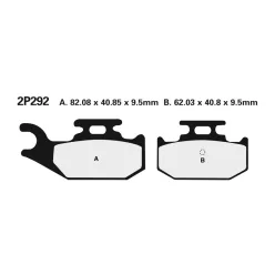 Plăcuțe frână Nissin sinterizate MX 2P-292ST-MX