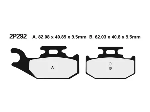 Plăcuțe frână Nissin sinterizate MX 2P-292ST-MX