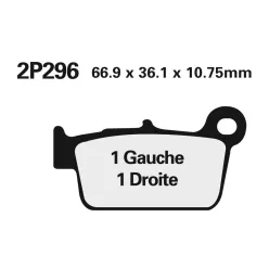 Plăcuțe frână Nissin sinterizate MX spate 2P-296ST-MX