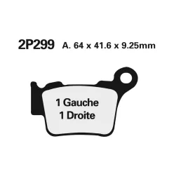 Plăcuțe frână Nissin sinterizate spate 2P-299ST