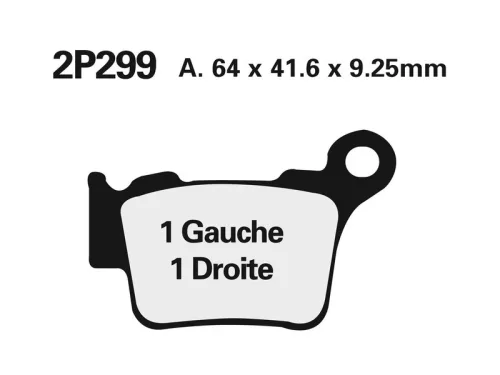 Plăcuțe frână Nissin sinterizate spate 2P-299ST