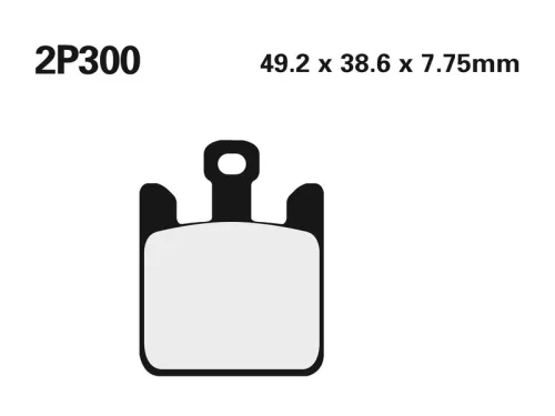 Plăcuțe frână Nissin sinterizate față 2P-300ST