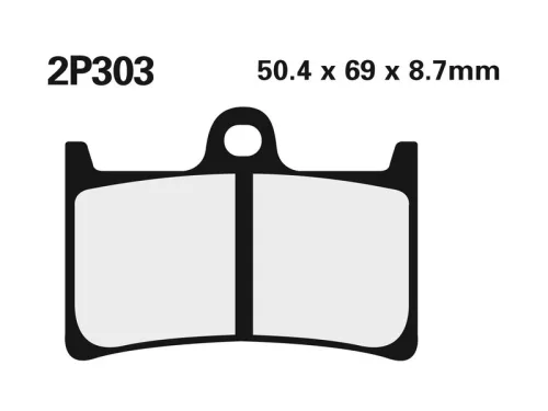 Plăcuțe frână Nissin sinterizate față 2P-303ST