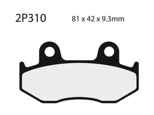 Plăcuțe frână Nissin semi-metalice față 2P-310NS
