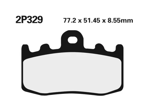 Plăcuțe frână Nissin sinterizate față 2P-329ST