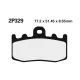 Plăcuțe frână Nissin sinterizate față 2P-329ST