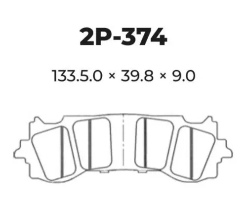 Plăcuțe frână Nissin sinterizate față 2P-374ST