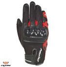 Manusi barbati Roadster vara piele/textil Ixon RS Rise Air MS negru/rosu