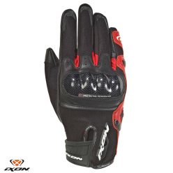   Manusi barbati Roadster vara piele/textil Ixon RS Rise Air MS negru/rosu